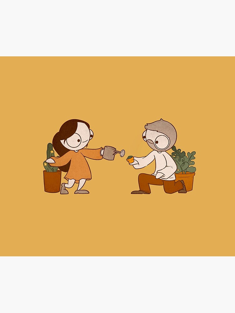 John & Catana With Plants! by catanacomics