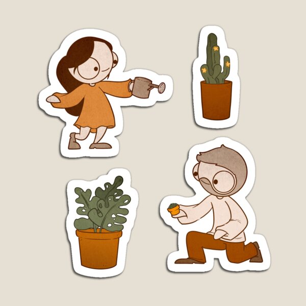 Item preview, John & Catana With Plants! designed and sold by catanacomics.
