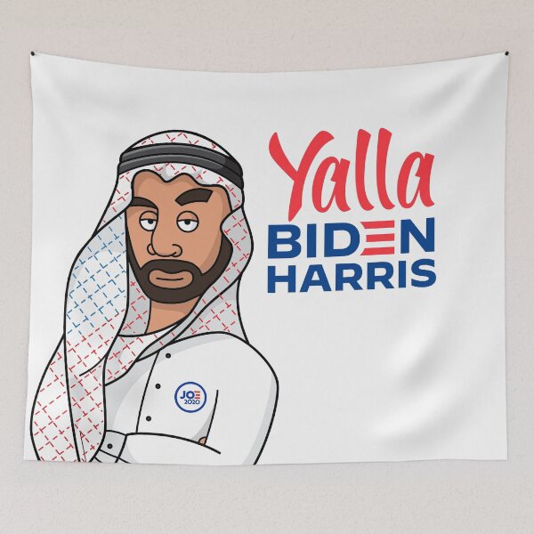 Item preview,  BIDEN HARRIS 2020 Arabic Design Yalla Joe Biden -  Joe Biden and the Arab American Community support Campaign - Izar180 Designs  designed and sold by IZAR180.