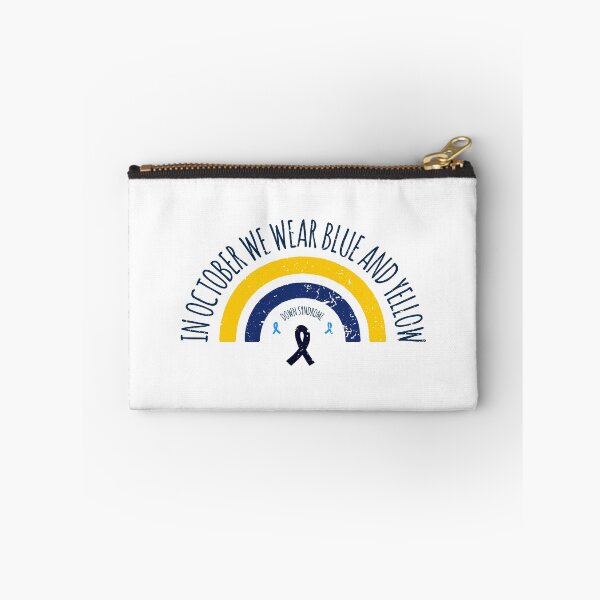 Item preview, In October We Wear Blue And Yellow Down Syndrome designed and sold by AbraFero.