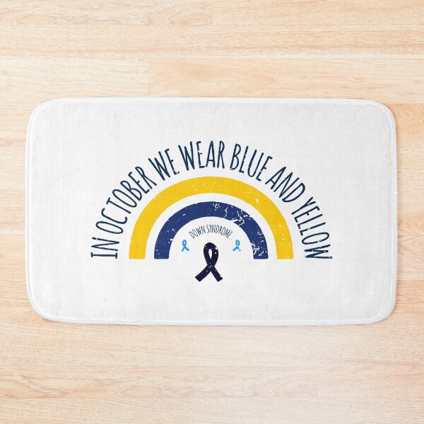 Item preview, In October We Wear Blue And Yellow Down Syndrome designed and sold by AbraFero.