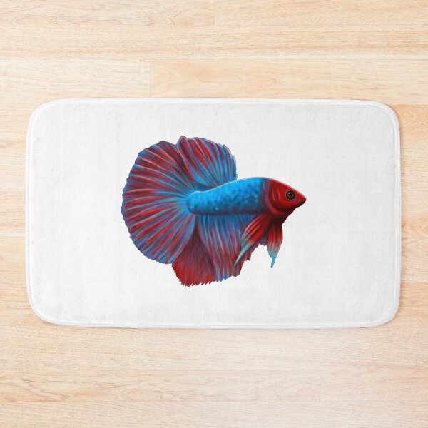 Item preview, Blue and Red Betta Colorful Fish designed and sold by troyanthonyart.