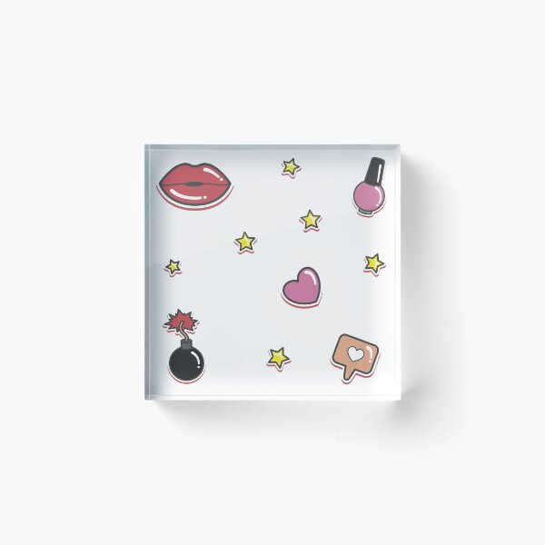Item preview, Lips & Hearts Sticker Pack designed and sold by mischellero.