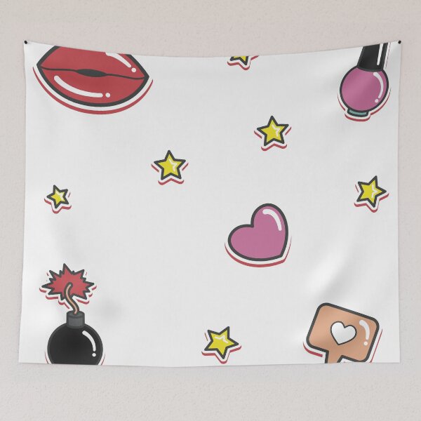 Item preview, Lips & Hearts Sticker Pack designed and sold by mischellero.
