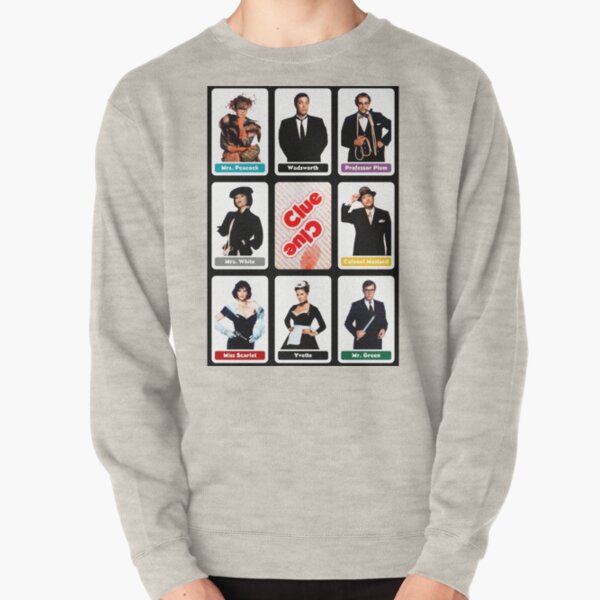 Clue (1985) - Suspect Cards Pullover Sweatshirt