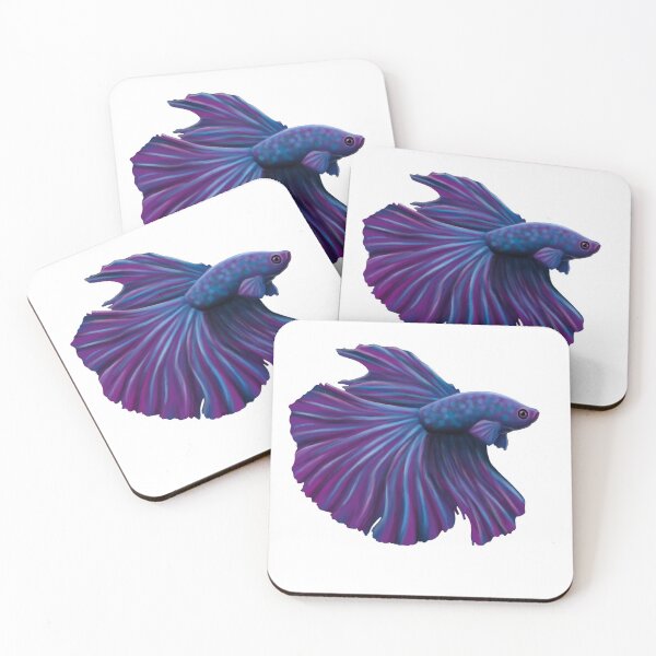 Item preview, Purple Betta Colorful Fish designed and sold by troyanthonyart.