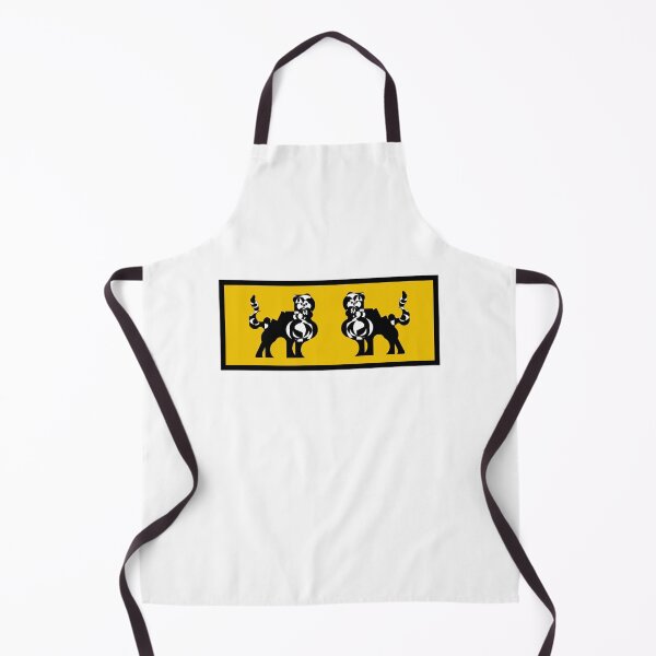 Item preview, Feline duet (Yellow background) V4 - Two black and white felines that are facing each other. designed and sold by BDLVandFriends.