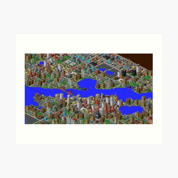 SimCity 2000 HD Screenshot Art Print