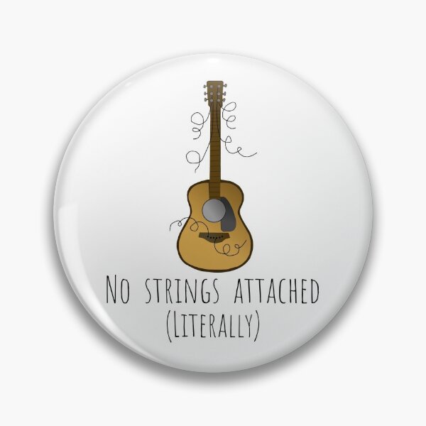 Item preview, No strings attached - guitar funny  designed and sold by The-Guitar-Bay.