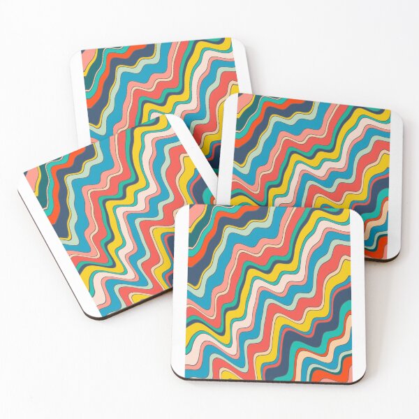Item preview, Retro Colorful Rainbow Pattern Stripes Pastel VSCO Pattern designed and sold by Giulia  Palazzo.