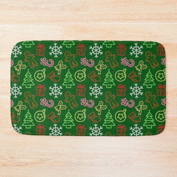 Item preview, Ugly Christmas pattern cute on green designed and sold by Pattern-ify.