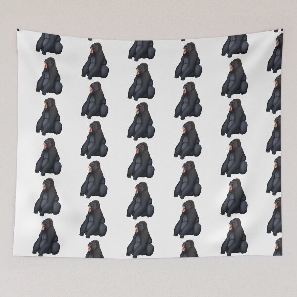 Item preview, Eastern Lowland Gorilla Yawning Drawing designed and sold by troyanthonyart.
