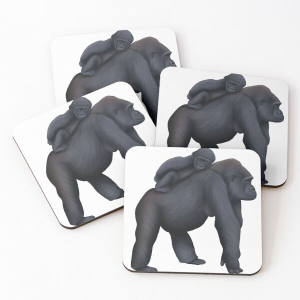 Item preview, Eastern Lowland Gorilla Mother and Child  designed and sold by troyanthonyart.