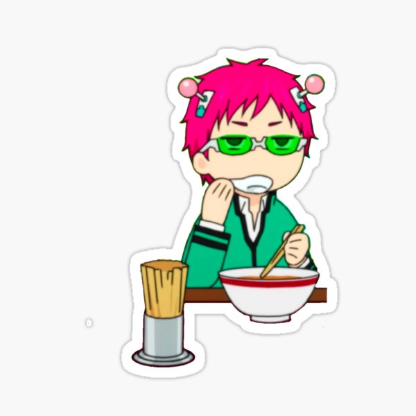 Item preview, saiki eating ramen designed and sold by astatine designs.