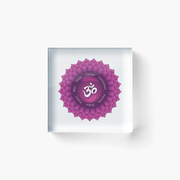 Item preview, Crown Chakra Mandala - 48 Universe WBG designed and sold by chakraplaza.
