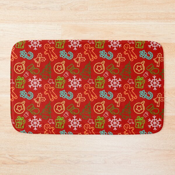Item preview, Ugly Christmas pattern cute on red designed and sold by Pattern-ify.