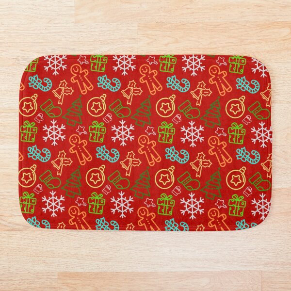 Item preview, Ugly Christmas pattern cute on red designed and sold by Pattern-ify.