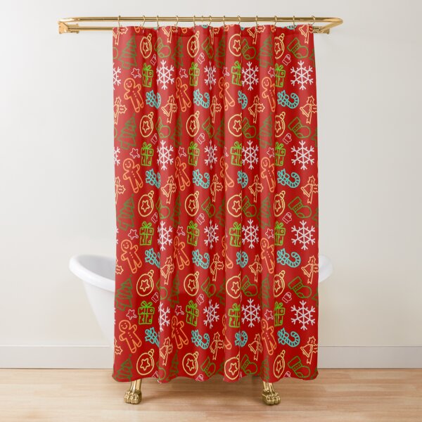 Item preview, Ugly Christmas pattern cute on red designed and sold by Pattern-ify.