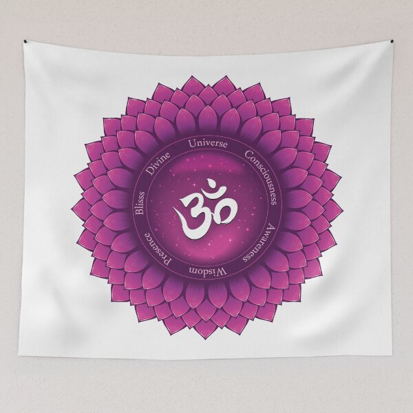 Artikelvorschau, Kronenchakra-Mandala – 48 Universum WBG entworfen und verkauft von chakraplaza.