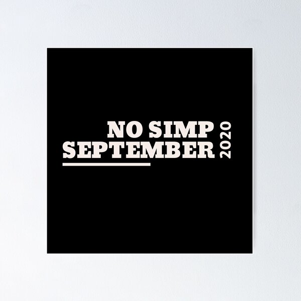Item preview, No simp september t-shirts designed and sold by saitielvis.