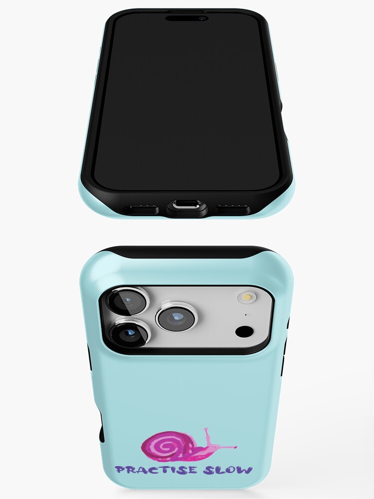 Thumbnail 3 of 4, iPhone Case, Practise Slow Musical Snail  designed and sold by DesignsofNote.