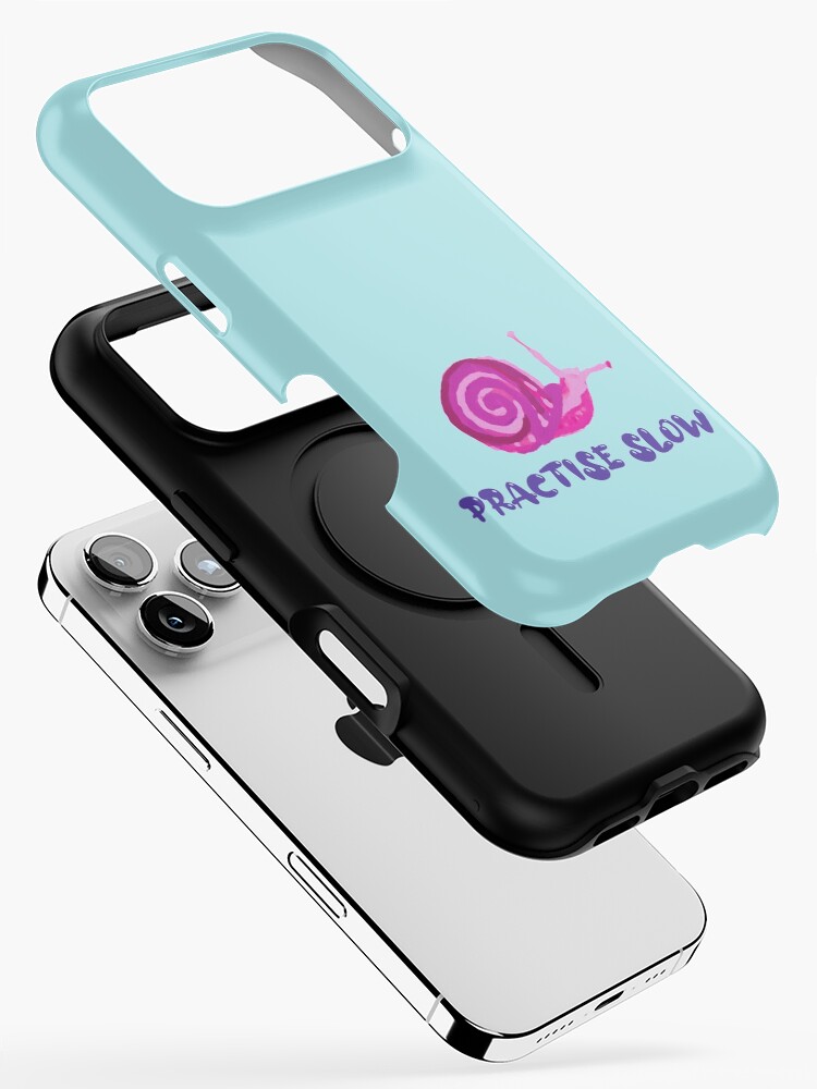 Thumbnail 2 of 4, iPhone Case, Practise Slow Musical Snail  designed and sold by DesignsofNote.