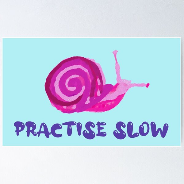 Item preview, Practise Slow Musical Snail  designed and sold by DesignsofNote.