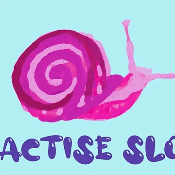 Artwork thumbnail, Practise Slow Musical Snail  by DesignsofNote