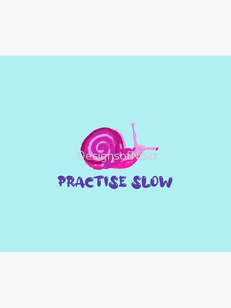 Thumbnail 6 of 6, Throw Blanket, Practise Slow Musical Snail designed and sold by DesignsofNote.