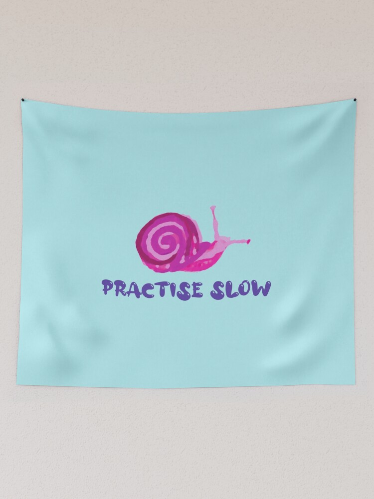 Thumbnail 2 of 3, Tapestry, Practise Slow Musical Snail  designed and sold by DesignsofNote.
