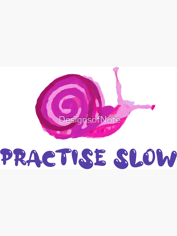 Thumbnail 3 of 3, Magnet, Practise Slow Musical Snail designed and sold by DesignsofNote.