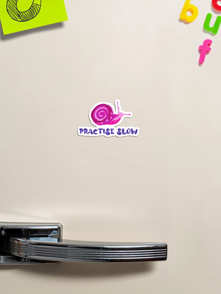 Thumbnail 1 of 3, Magnet, Practise Slow Musical Snail designed and sold by DesignsofNote.