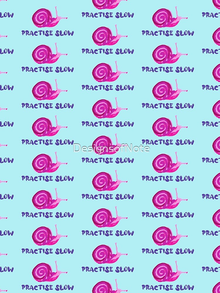 Thumbnail 3 of 3, Scarf, Practise Slow Musical Snail designed and sold by DesignsofNote.