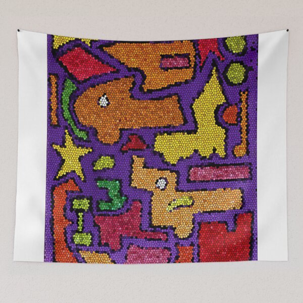 Item preview, Green nose mosaic pattern art designed and sold by yosefpaperstore.