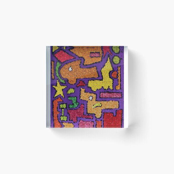 Item preview, Green nose mosaic pattern art designed and sold by yosefpaperstore.