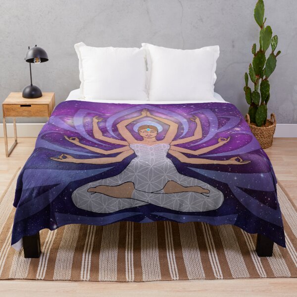 Item preview, Violet Lotus and Woman with many Arms designed and sold by MandalaSoul.