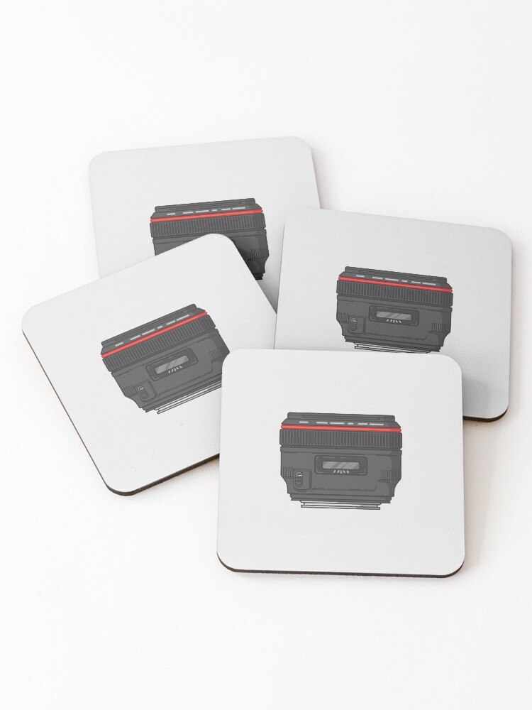 Thumbnail 1 of 5, Coasters (Set of 4), Camera lens designed and sold by Graphicallymark.