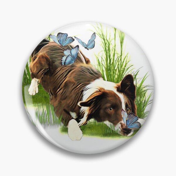 Item preview, Border Collie and Butterfly designed and sold by ProtanDesign.