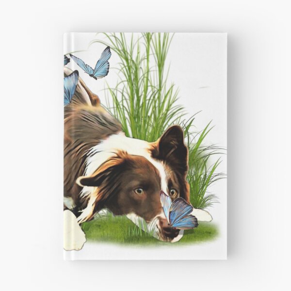 Artikelvorschau, Border Collie und Schmetterling entworfen und verkauft von ProtanDesign.