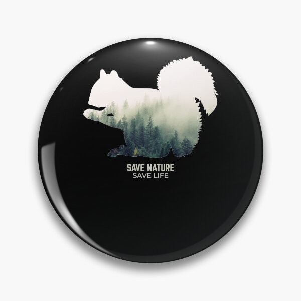 Item preview, Squirrel in Forest Environment Climate Protection designed and sold by RJ-Art.
