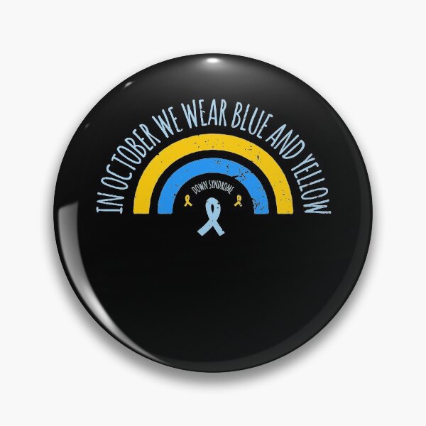 Item preview, In October We Wear Blue And Yellow Down Syndrome designed and sold by AbraFero.