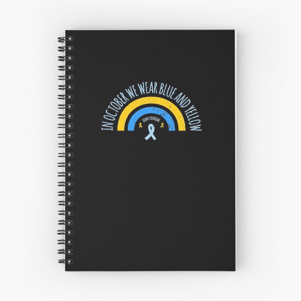 Item preview, In October We Wear Blue And Yellow Down Syndrome designed and sold by AbraFero.