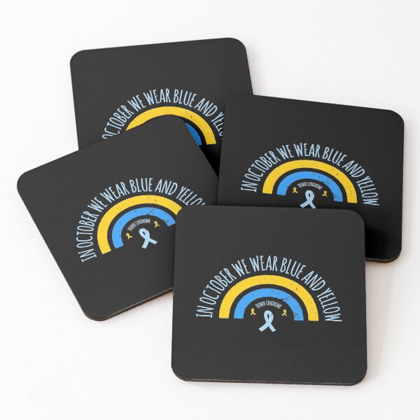 Item preview, In October We Wear Blue And Yellow Down Syndrome designed and sold by AbraFero.