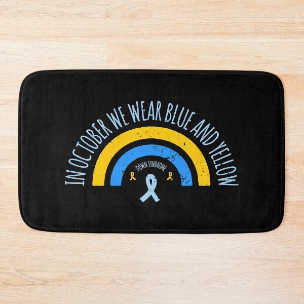 Item preview, In October We Wear Blue And Yellow Down Syndrome designed and sold by AbraFero.