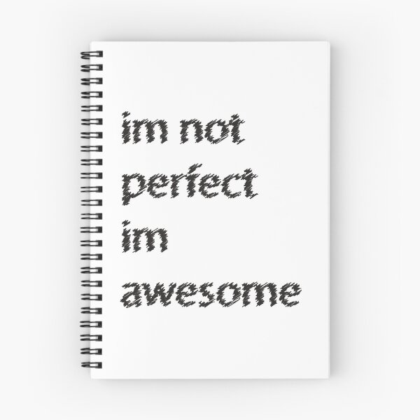 Item preview, im not perfect im awesome  designed and sold by Mediosa.