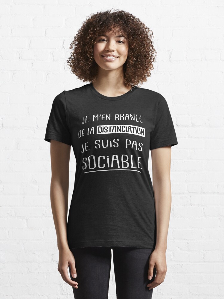 T shirt shop a message femme