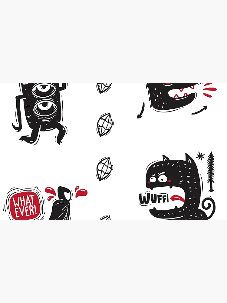 Thumbnail 4 of 4, Coffee Mug, Monster Sticker Pack designed and sold by mischellero.