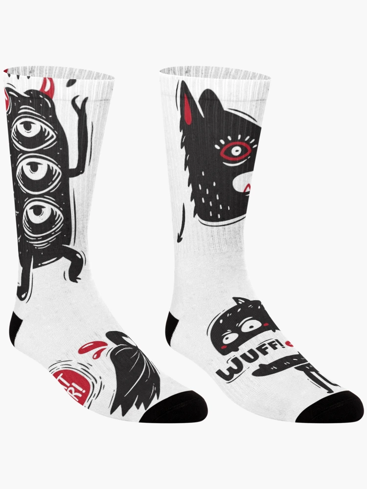 Thumbnail 3 of 5, Socks, Monster Sticker Pack designed and sold by mischellero.