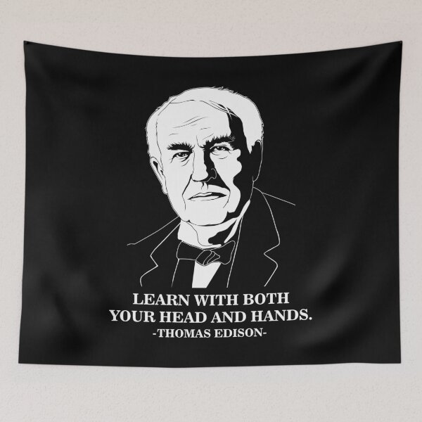 Item preview, Learn Famous Motivational Quote Thomas Edison graphic designed and sold by jakehughes2015.