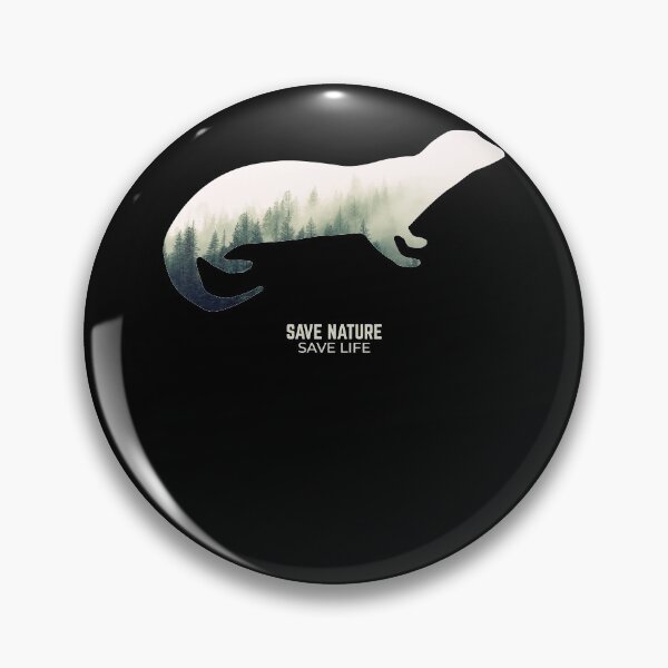 Item preview, Otters in Forest Environment Climate Protection designed and sold by RJ-Art.